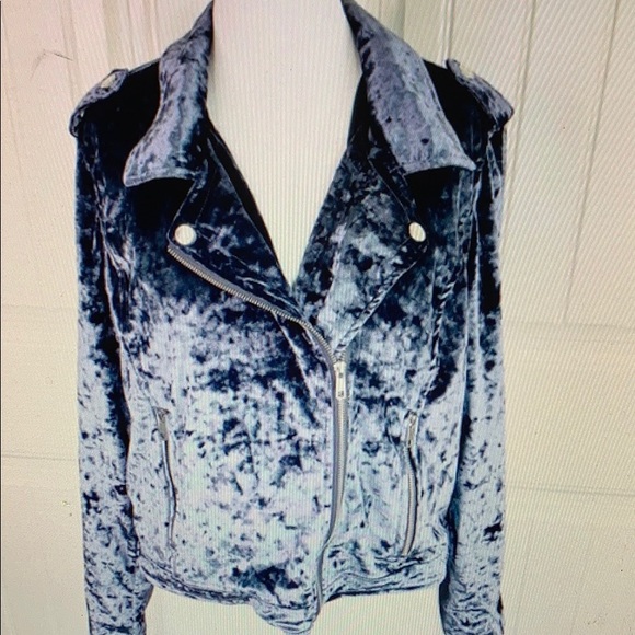 urban retro Jackets & Blazers - Urban retro crushed velvet moto jacket super soft